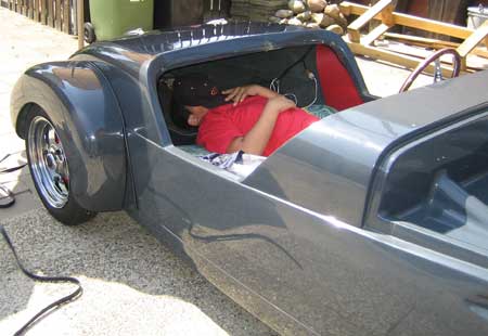 Michel doet een siesta.